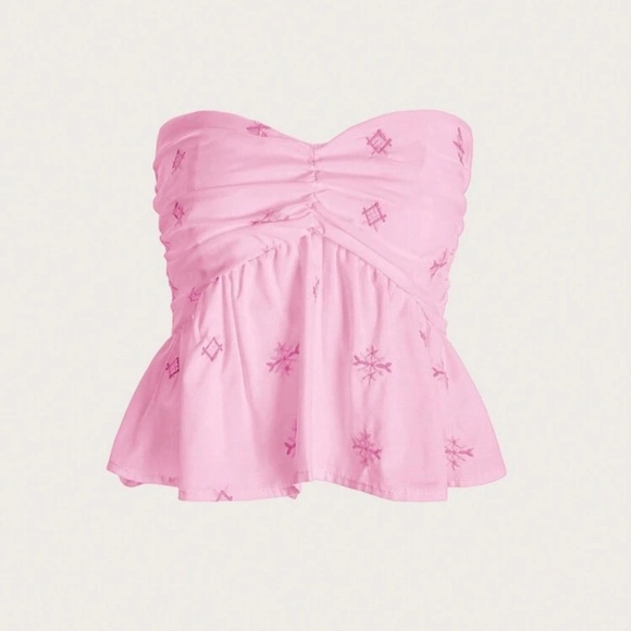 Amazon Tops - Amazon pink peplum top never worn